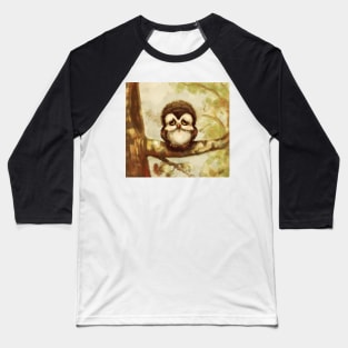 Sad baby owl Baseball T-Shirt